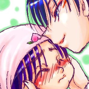 白と桃